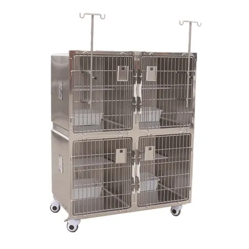 Katzenkäfig aus Edelstahl 122 × 70 × 157 cm Klatka stalowa dla kotów 122x70x157 cm-TTCC-01.png