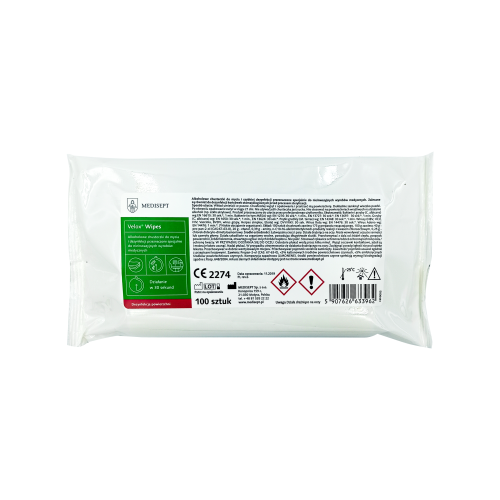 Velox Wipes Desinfektionstücher Nachfüllpackung 100 Stück.