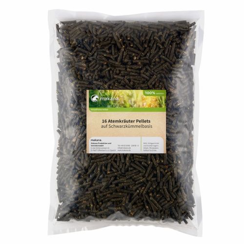 Kräuter mit Schwarzkümmel – Atemwege – Makana – 1 kg 16-AtemkraeuterPellets-1.jpg