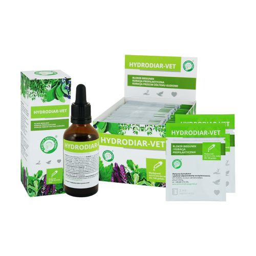 HYDRODIAR-VET Durchfallblocker HYDRODIAR-VET bloker biegunek3ml50ml.jpg