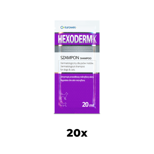 Hexoderm-K Shampoo-Beutel 20 x 20 ml Eurowet