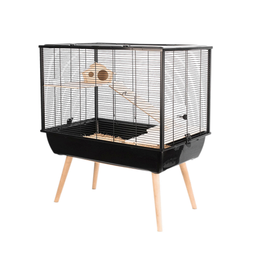 Neo Silta Käfig für kleine Nagetiere H58 Zolux Neo-Silta-czarna.png