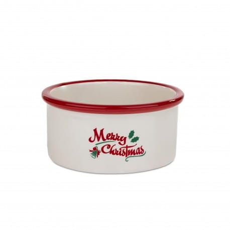 Fröhliche Weihnachten Keramikschale für Hunde