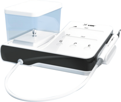 VRN DA-20 LED-Ultraschallscaler mit Behälter skaler-da-20-front-70.png