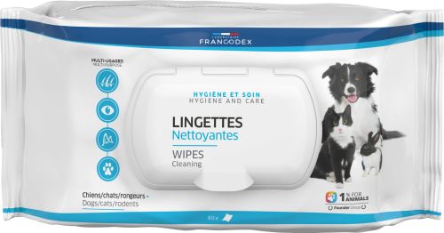Francodex Hygiene-Tücher für Hunde und Katzen 80 Stück