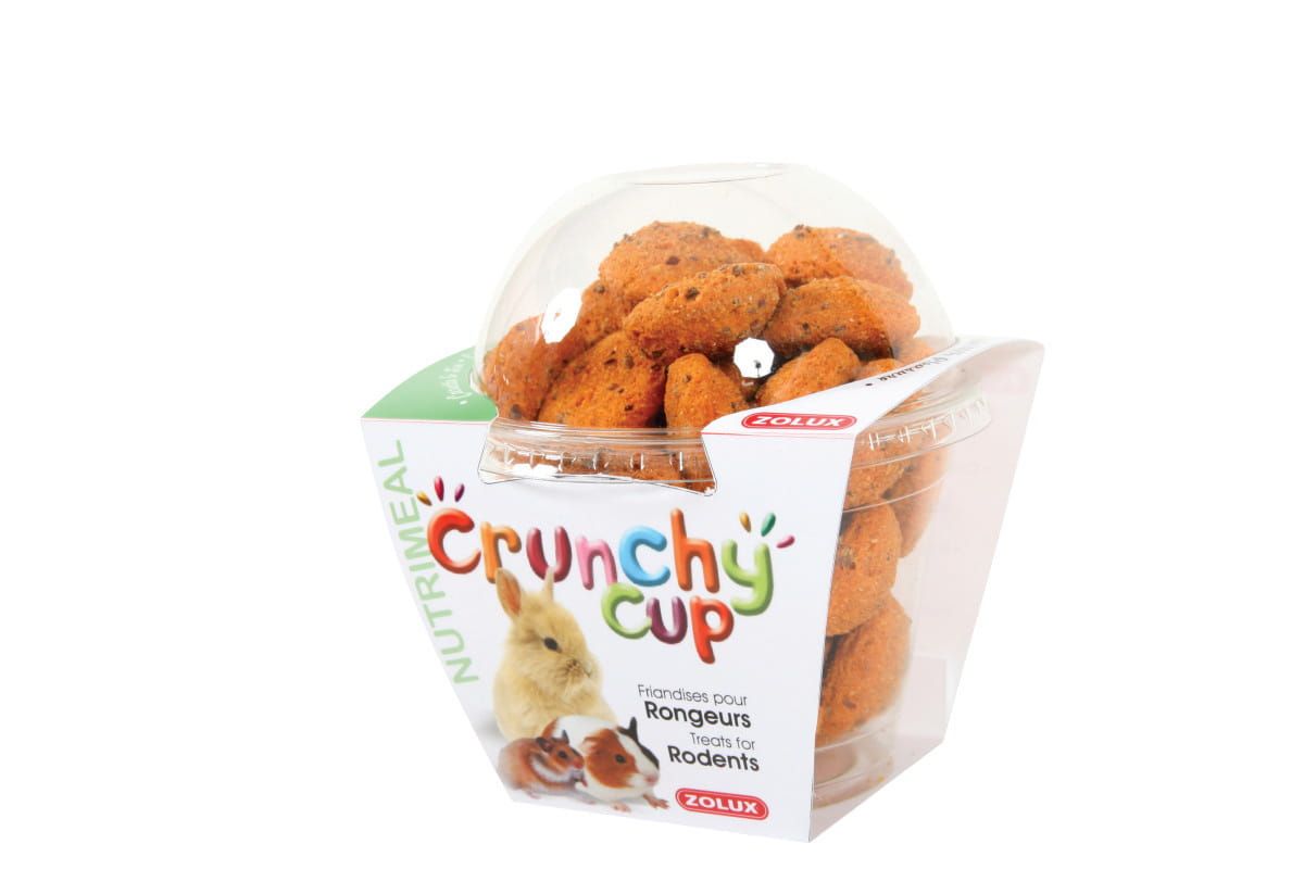 CRUNCHY CUP Nagetier-Leckerbissen Karotten Heu