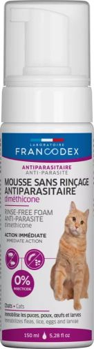 Spülmittelfreier Schaum mit Dimethicon für Katzen