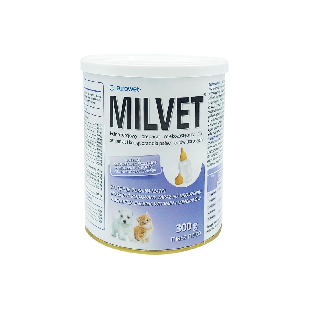 Milvet preparat mlekozastępczy 300 g Eurowet.jpg