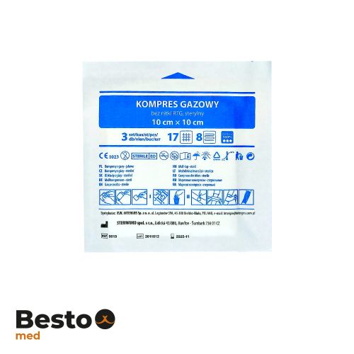 Sterile Gas-Kompresse 3 Stk. 8 Schichten Kompres_gazowy_jałowy_10x10.jpg