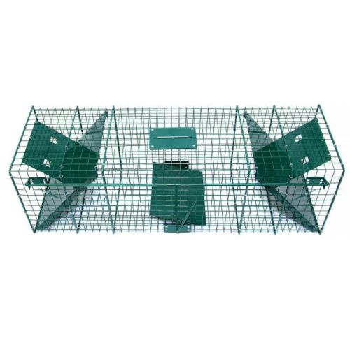 Falle für Füchse, Otter, Iltis, Wiesel Doppeleinlauf verstärkt 100 cm 1599-2.jpg