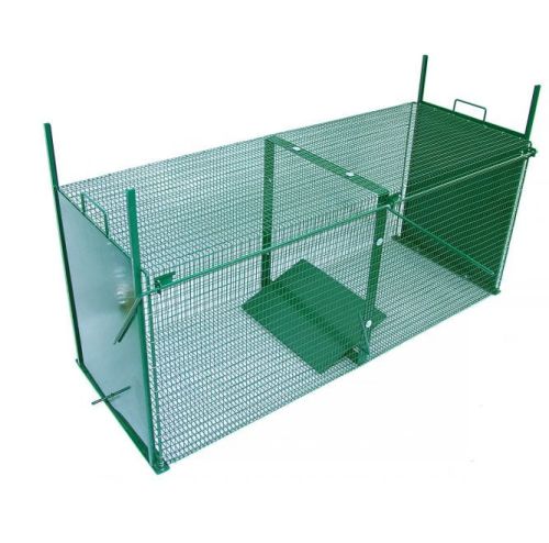 Lebendfalle mit zwei Eingängen für Füchse 150x50x60cm 1592-2_2.jpg