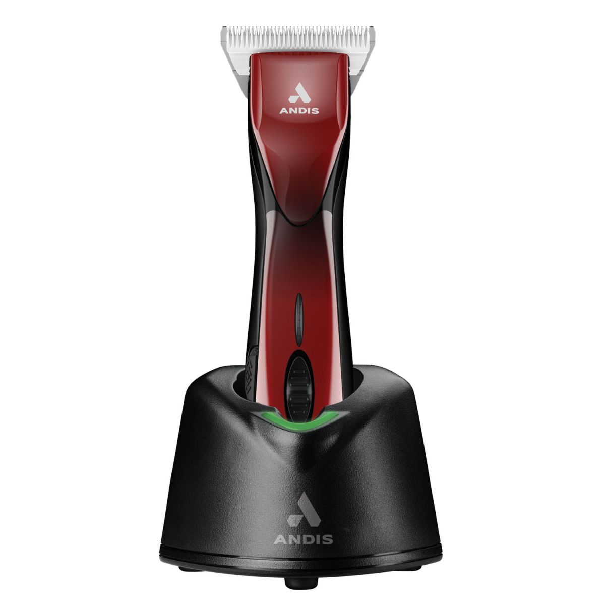 Andis - Pulse ZR II Clipper Red - professioneller kabelloser Rasierer, 5-Gang mit zwei Batterien und CeramicEdge Nr. 30W X-fine breite Klinge (0,5 mm), rot