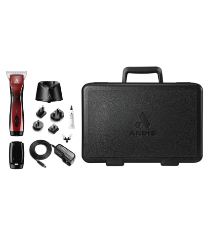 Andis - Pulse ZR II Clipper Red - professioneller kabelloser Rasierer, 5-Gang mit zwei Batterien und CeramicEdge Nr. 30W X-fine breite Klinge (0,5 mm), rot 562295-pulse-zr-ii-clipper-red-dblc-2-kit-web.png
