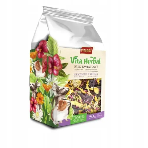 Vita Herbal für Nager und Kaninchen Blumenmischung 50g