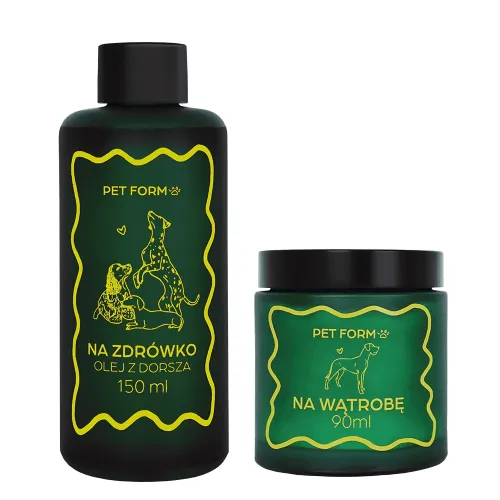 Leber-Kit für Hunde 90ml+150ml PetFormLabs kuracjawatroba_ciemniejsza.webp