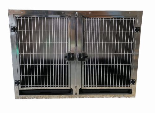 Veterinärmedizinischer Tierkäfig aus Stahl Größe L klatka zamknieta.jpg