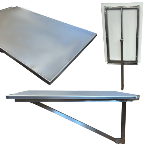 Tierärztlicher Klapptisch für die Behandlung an der Wand 60x90 stół bez sruby4.png