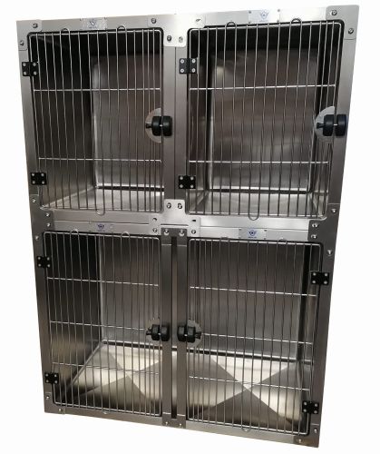 Tierärztliches Käfigset aus Edelstahl zestaw klat.jpg