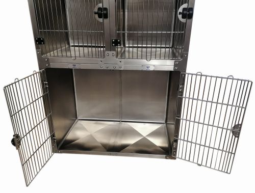 Tierärztliches Käfigset aus Edelstahl klatki b.jpg