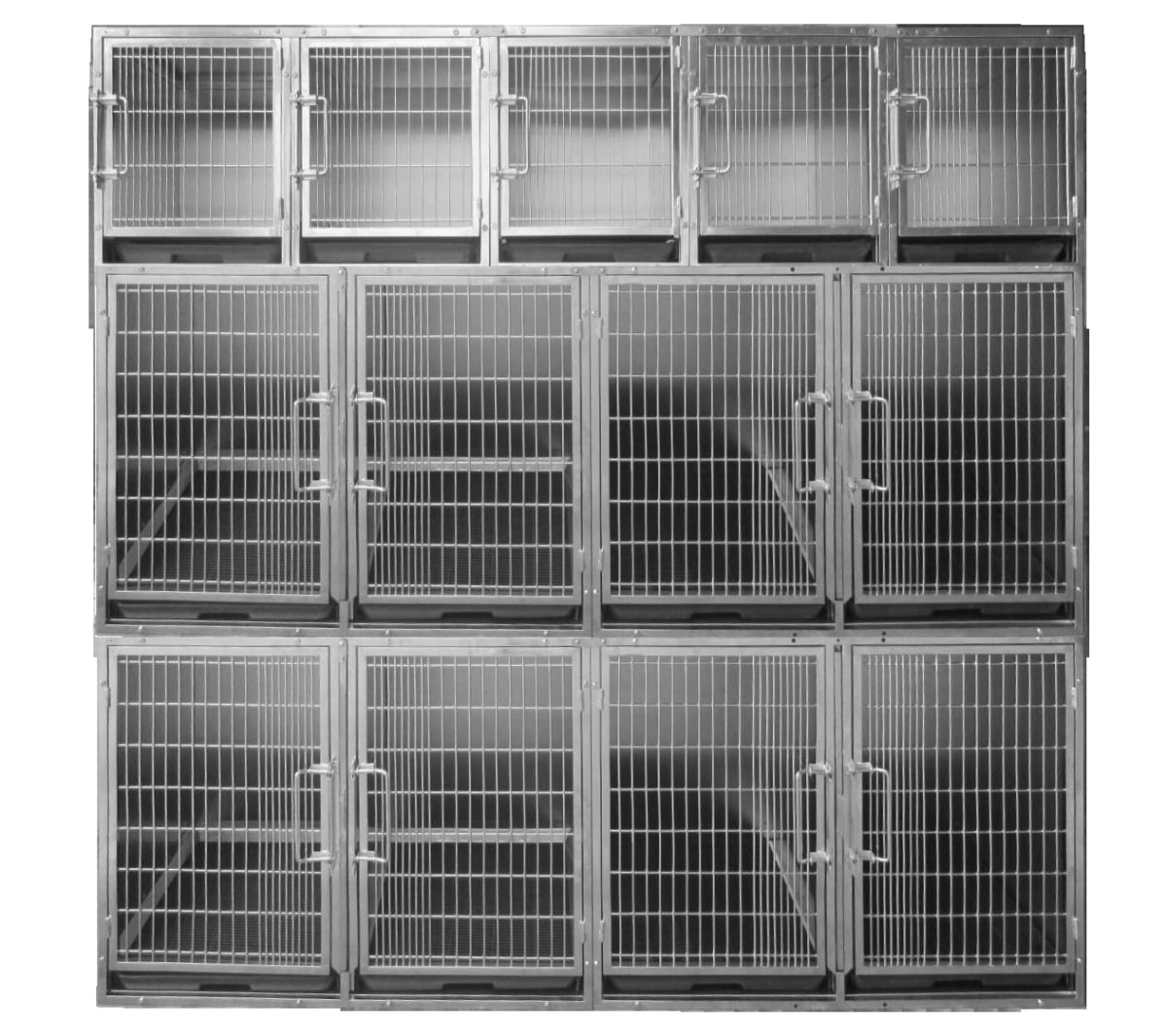 Tierärztlicher Käfigsatz 11tlg. 2 Stahlsockel