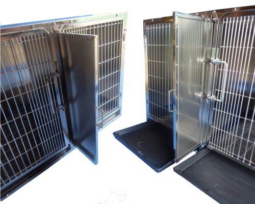 Tierärztlicher Käfigsatz 11tlg. 2 Stahlsockel klatki 505L razem.jpg
