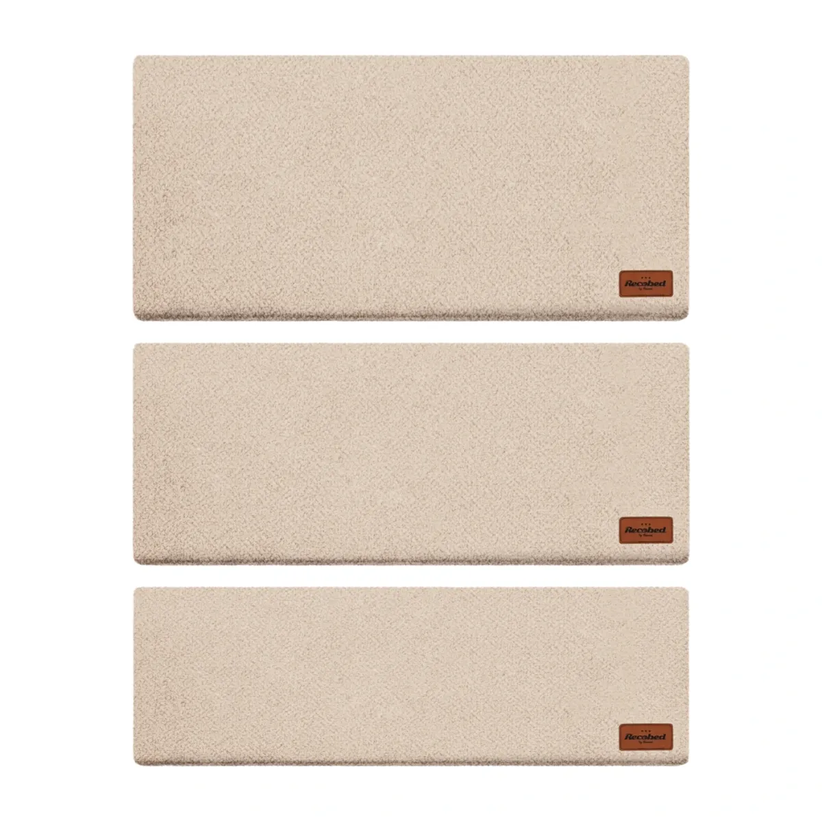 Katzen-Veloursmatte für die Fensterbank beige